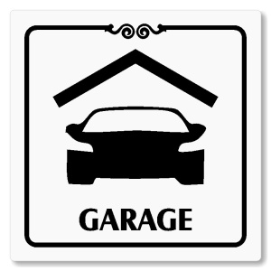 Garage, 148x148mm, bílá, Texas